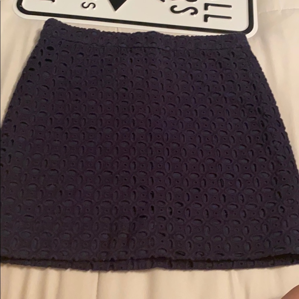 Jcrew Lace Eyelet Skirt